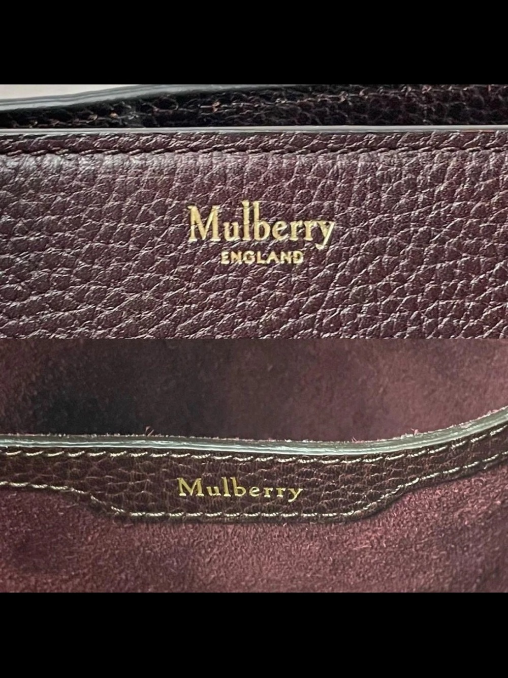 Mulberry Dark Chocolate Brown Leather Tote with Gold Hardware - Picture 11 of 12